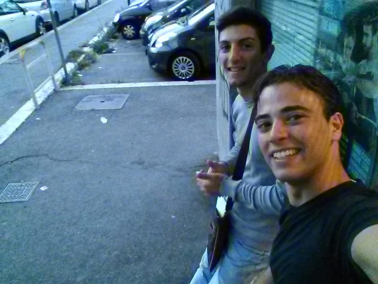 Gianluca con un amico